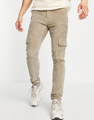 stretch skinny cargo pants