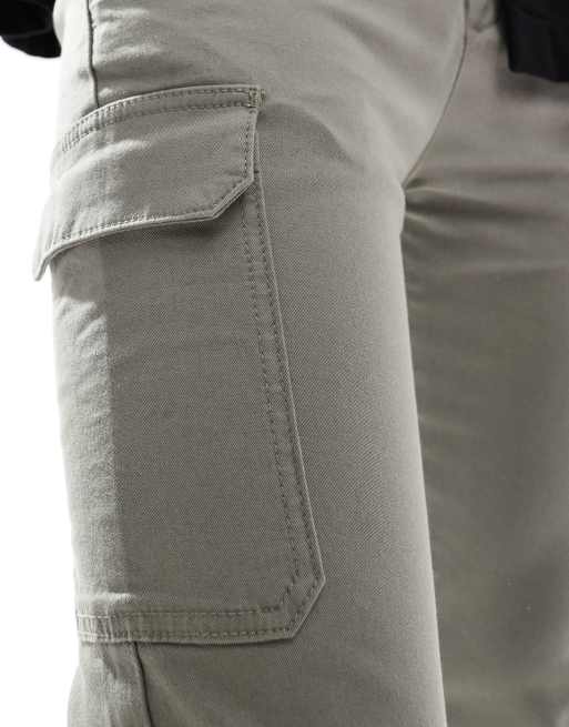ASOS DESIGN skinny cargo pants in gray