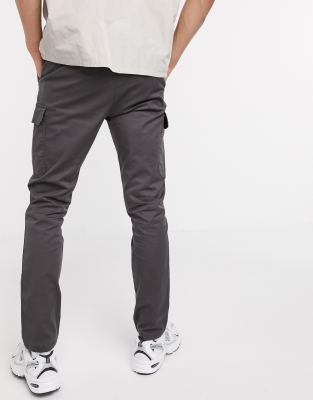 grey skinny cargo pants