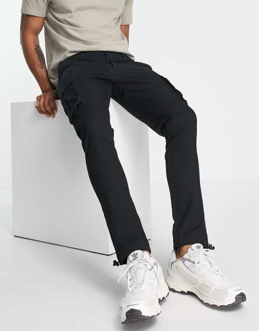 ASOS DESIGN skinny cargo pants in gray