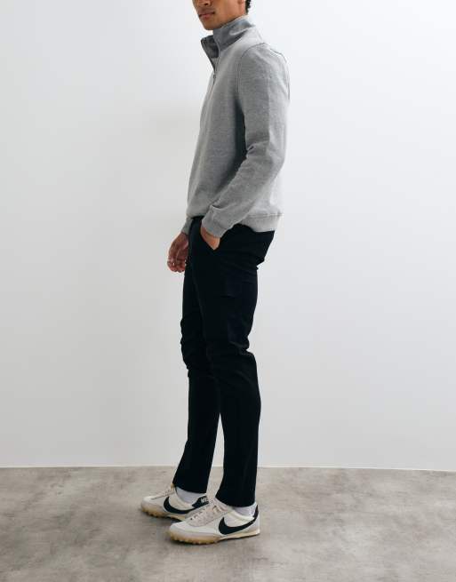 ASOS DESIGN skinny cargo trousers in black, 2 of 5