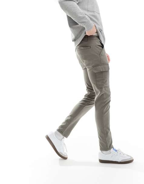 Skinny leg cargo pants mens sale