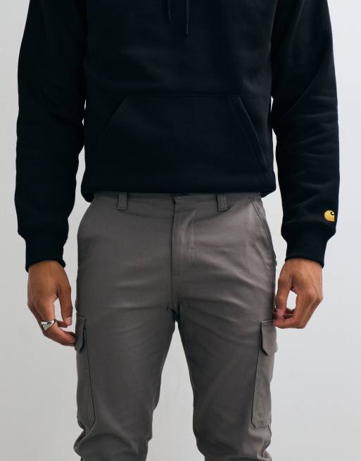 ASOS DESIGN skinny cargo trousers in charcoal, 4 of 5