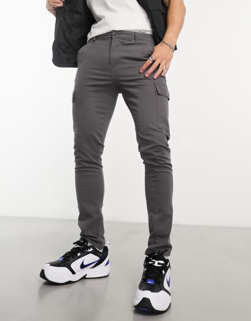 Mens skinny best sale combat trousers