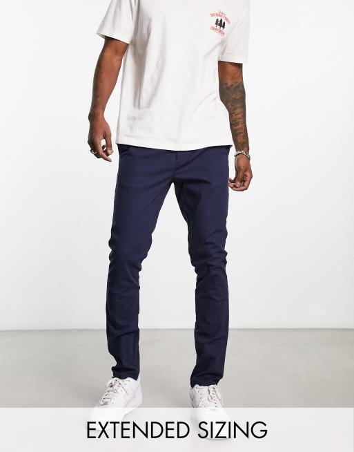 ASOS Design - Skinny chino in marineblauw