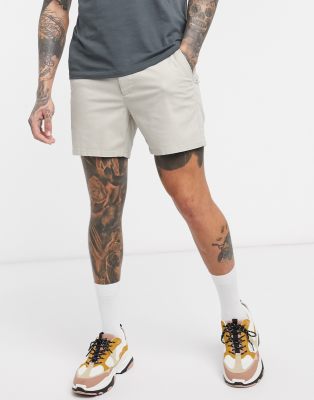 asos skinny chino shorts