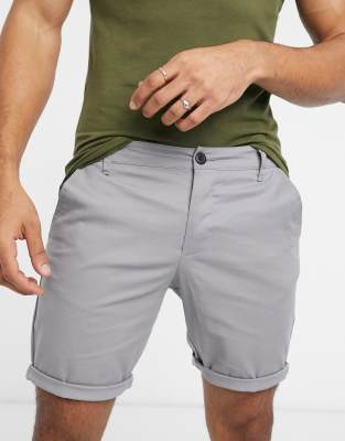 skinny chino shorts