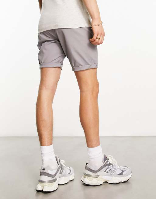 Grey hot sale skinny shorts