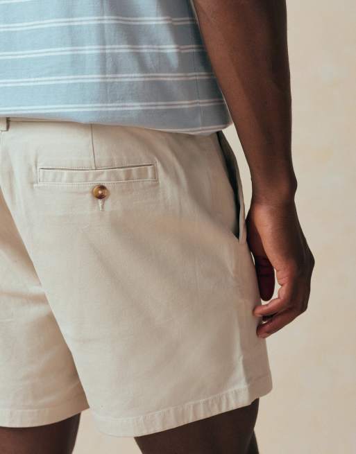 ASOS DESIGN skinny chino shorts in short length in stone, 5 of 5