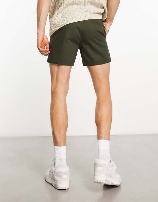 Khaki 2025 skinny shorts