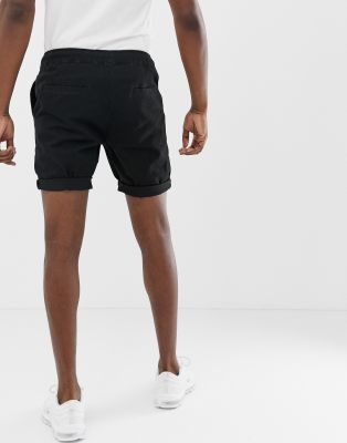 black chino shorts