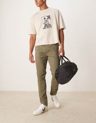 ASOS DESIGN skinny chinos i khaki - view 1
