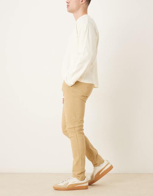 ASOS DESIGN skinny chinos in beige, 3 of 5