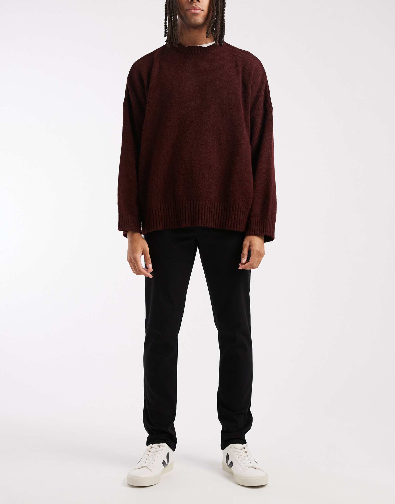 ДИЗАЙНЕРСКИЕ узкие брюки-чиносы ASOS черного цвета