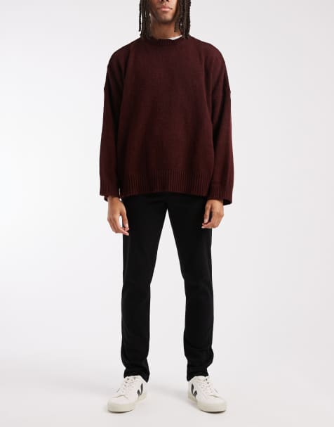 ASOS DESIGN skinny chinos in black