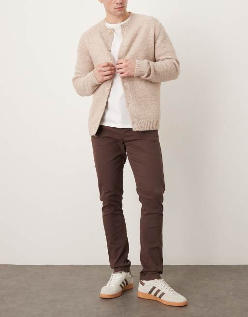 ASOS DESIGN skinny chinos in brown, 2 of 5