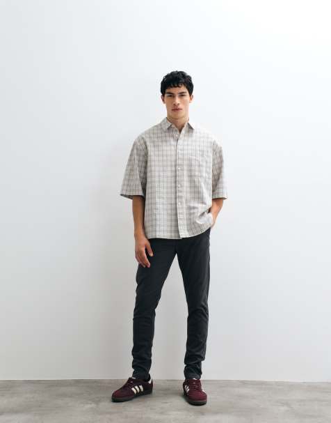 ASOS DESIGN skinny chinos in charcoal