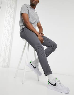 dark grey skinny chinos