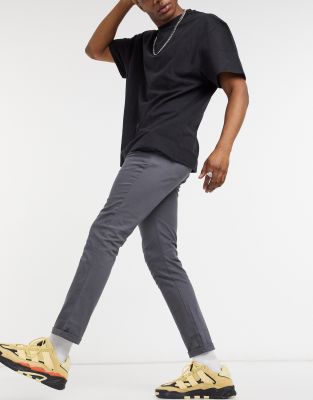 asos grey chinos