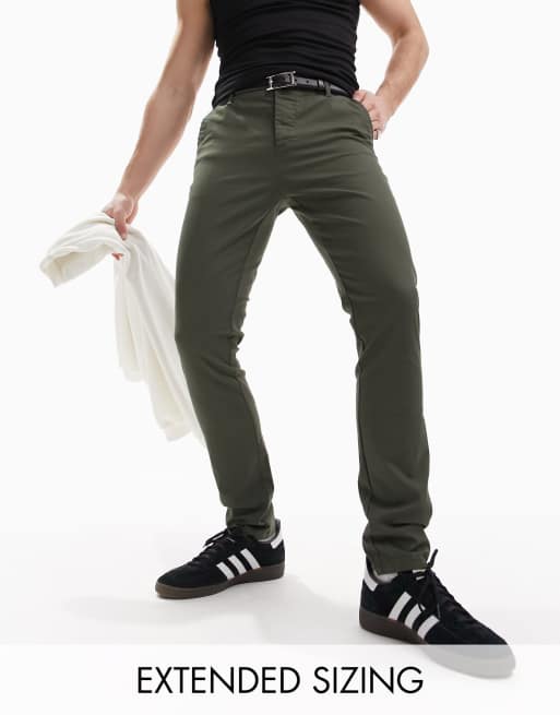 ASOS DESIGN skinny chinos in khaki | ASOS