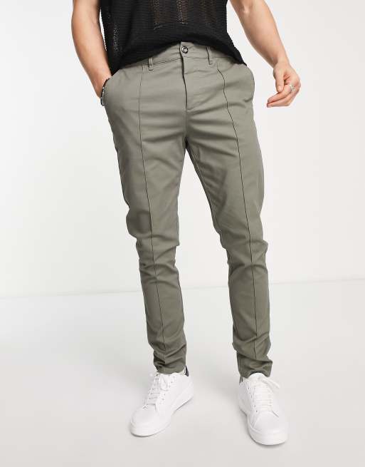 ASOS DESIGN skinny chinos in khaki | ASOS