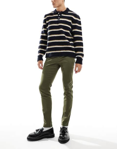 ASOS DESIGN skinny chinos in khaki