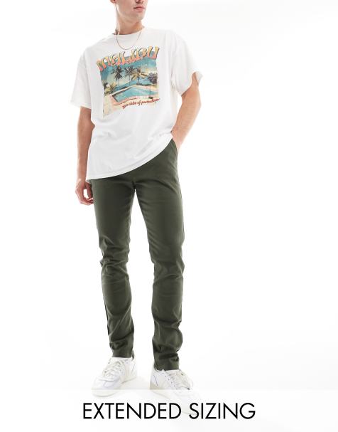 ASOS DESIGN skinny chinos in khaki - view 1