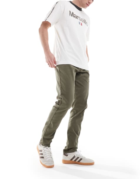 ASOS DESIGN skinny chinos in khaki - view 1