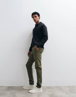 Asos Design Skinny Chinos In Green