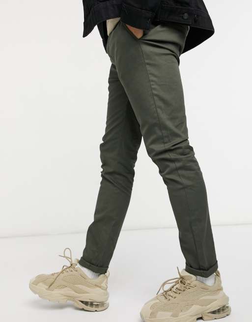 ASOS DESIGN skinny chinos in khaki | ASOS