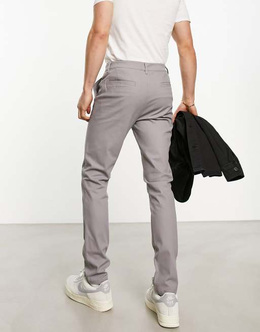 ASOS DESIGN skinny chinos in light grey, 2 of 4