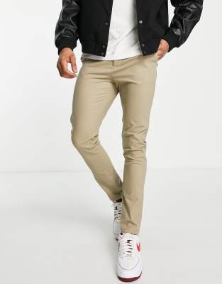 mens skinny beige chinos