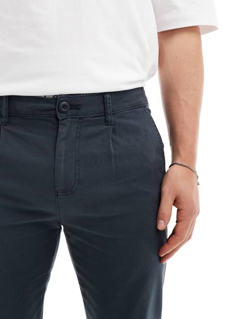 ASOS DESIGN - Skinny chino's in marineblauw met wassing, 4 van 5