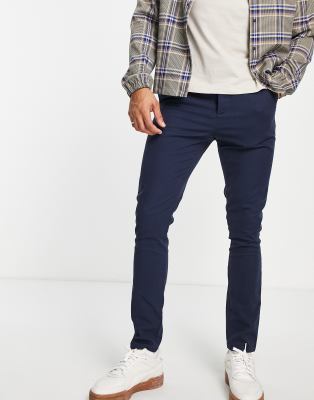 navy blue skinny chinos