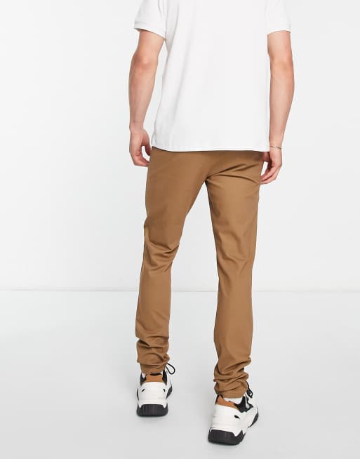 ASOS DESIGN skinny chinos in tobacco