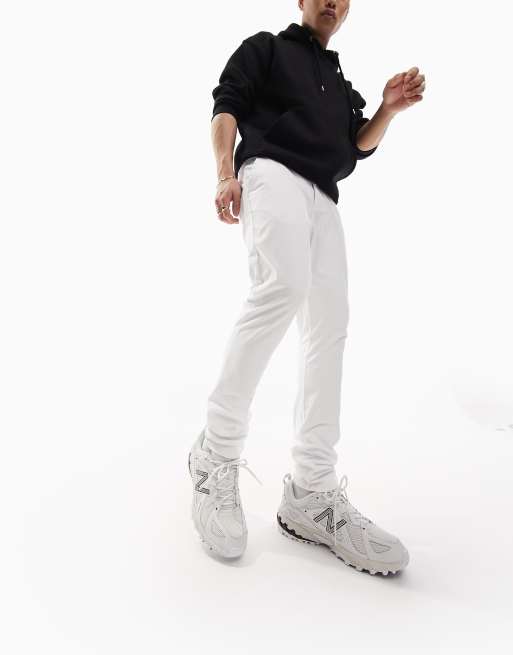 White skinny hot sale chinos men's style