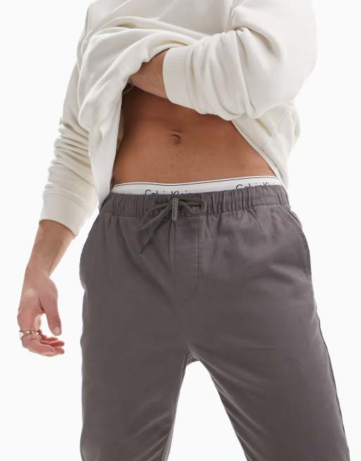 ASOS DESIGN - Skinny chino's met elastische taille in antraciet, 3 van 4