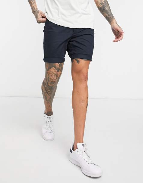 ASOS DESIGN - Skinny chinoshort in marineblauw