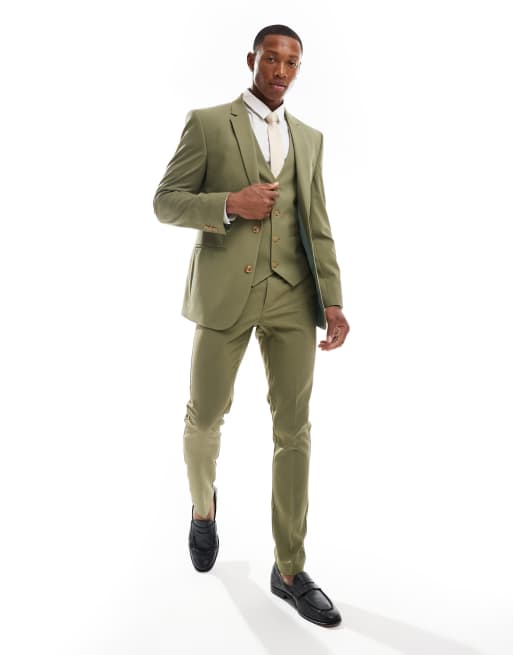 ASOS DESIGN - Skinny colbert in saliegroen, 2 van 5