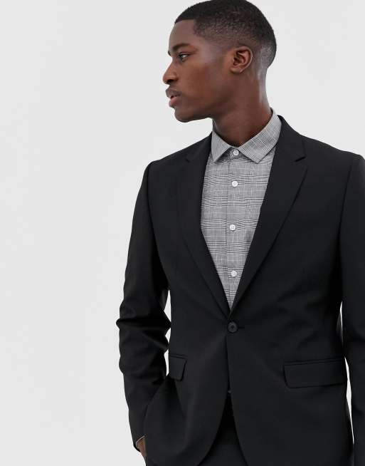 ASOS DESIGN - Skinny colbert in zwart, 3 van 4