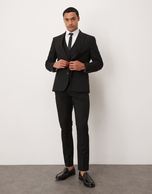 ASOS DESIGN - Skinny colbert in zwart, 2 van 5