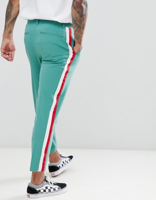 green pants with red stripe