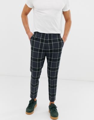 asos mens plaid pants