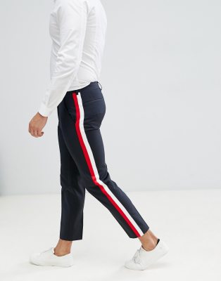 asos side stripe trousers