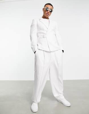 asos white suit jacket