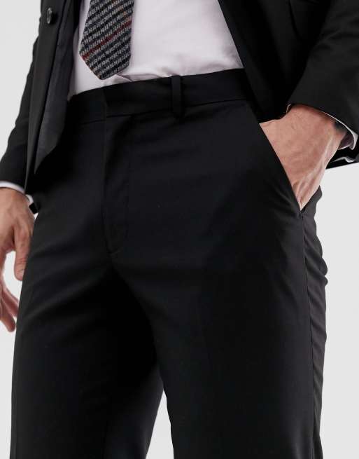 ASOS DESIGN skinny crop suit pants in black, 3 of 4