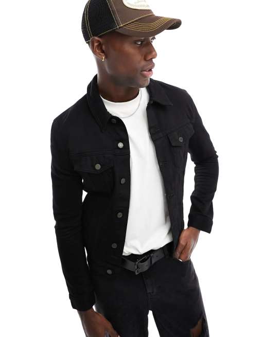 Asos mens denim on sale jackets