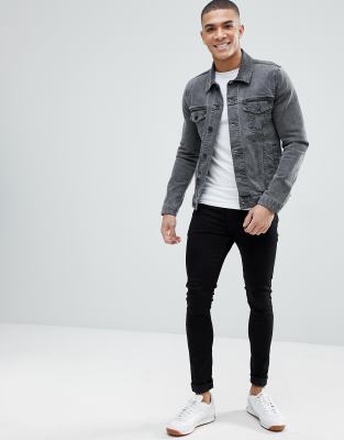 skinny denim jacket mens