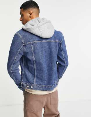 asos denim fur jacket