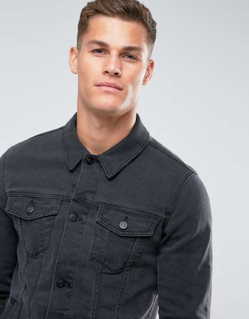 Skinny black deals denim jacket